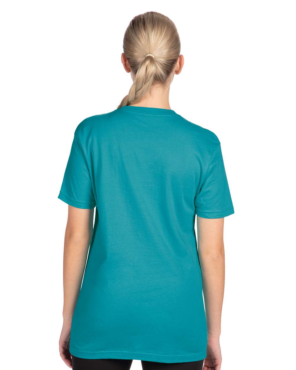 Cotton T-Shirt - OnModelBack - B00618772 - Teal