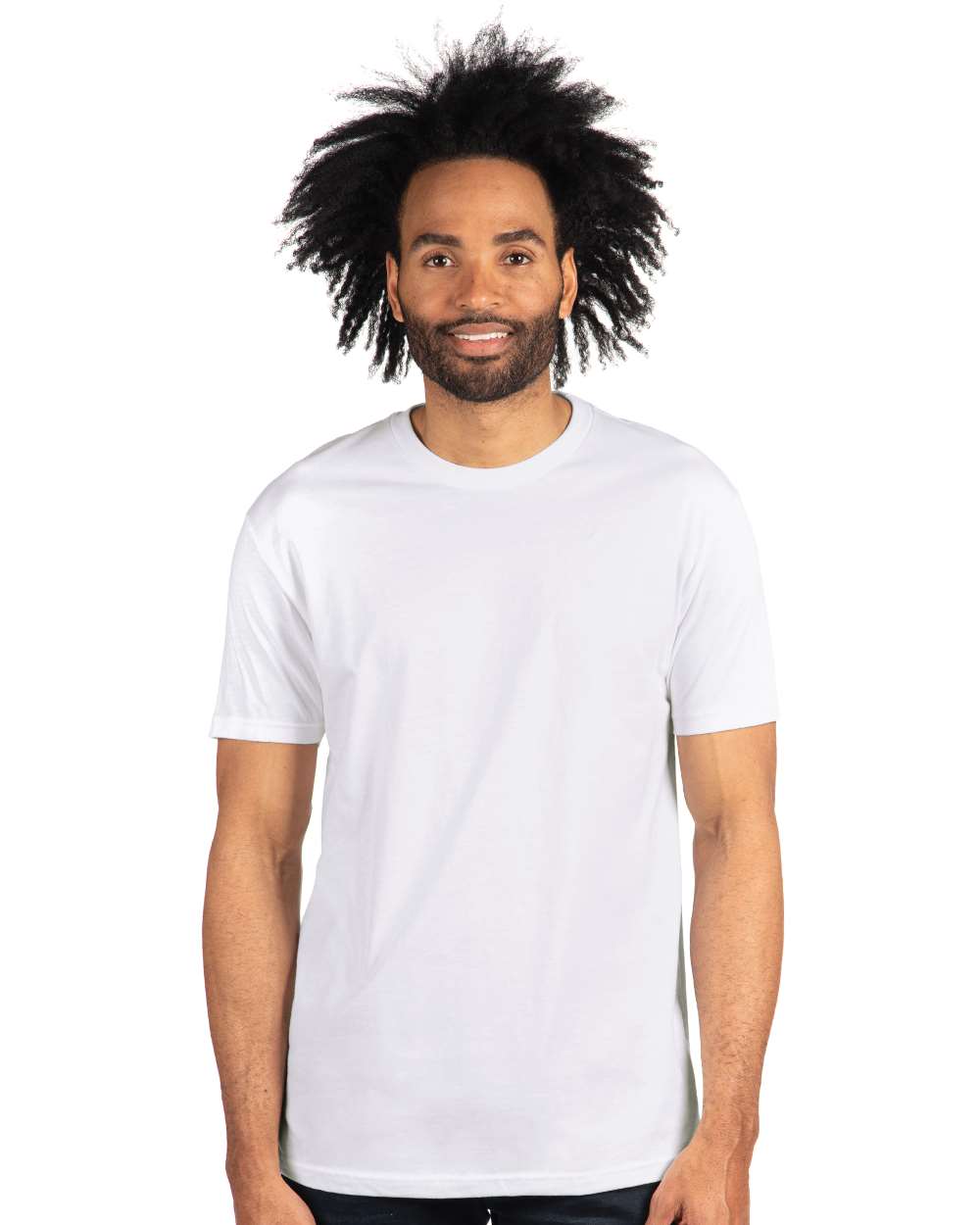 Cotton T-Shirt - OnModelFront - B00618002 - White