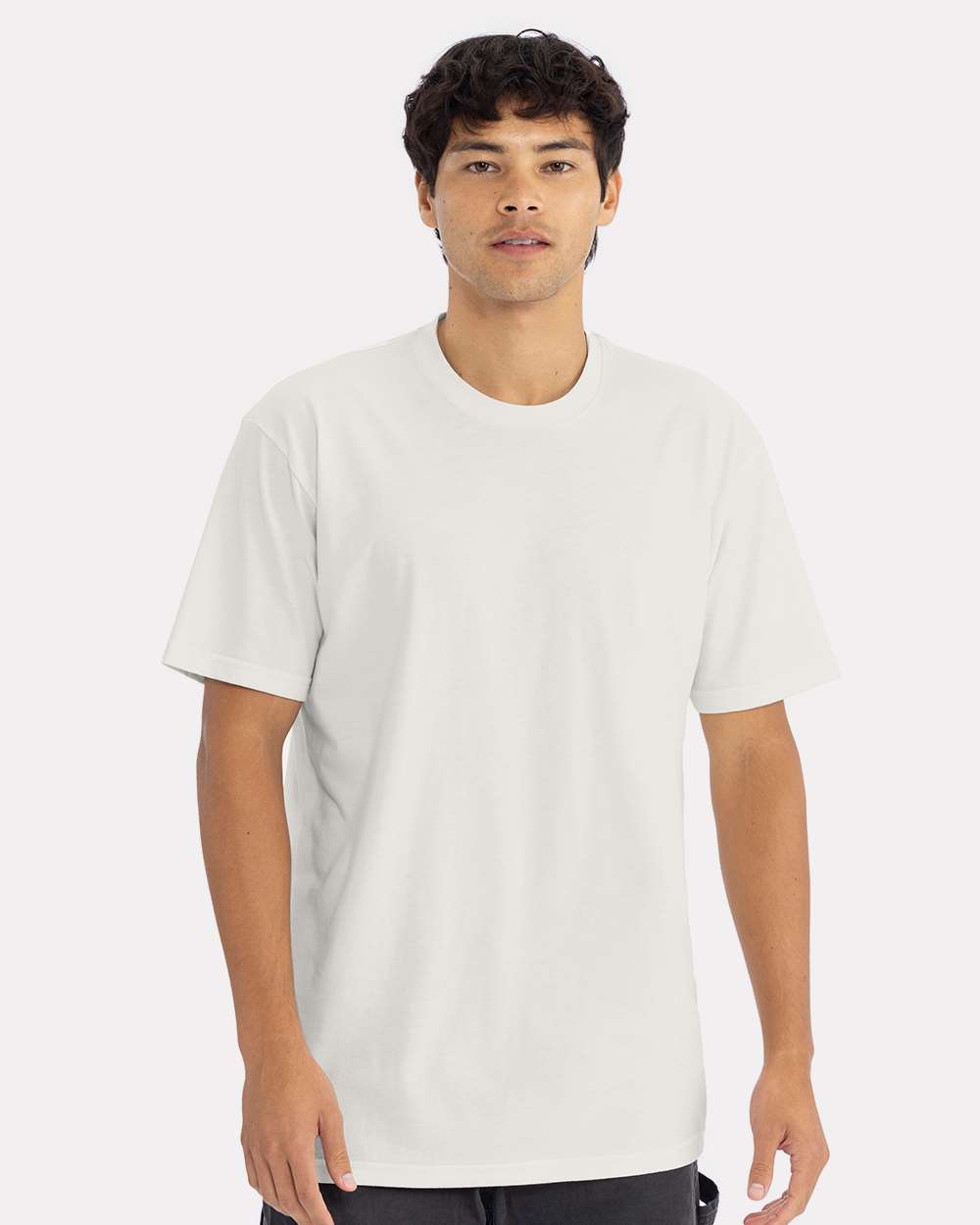 Cotton T-Shirt - OnModelFront - B00618202 - Bone