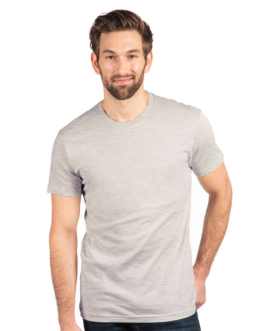 Cotton T-Shirt - OnModelFront - B00618232 - Oatmeal