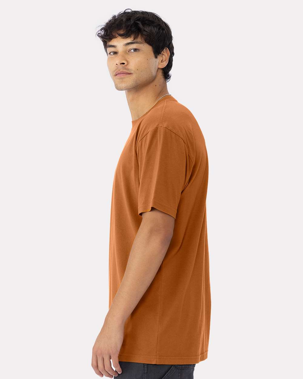 Cotton T-Shirt - OnModelSide - B00618332 - Clay