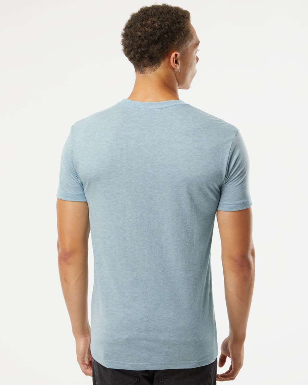 Unisex Triblend T-Shirt - OnModelBack - B84718262 - Vintage Stonewash Denim
