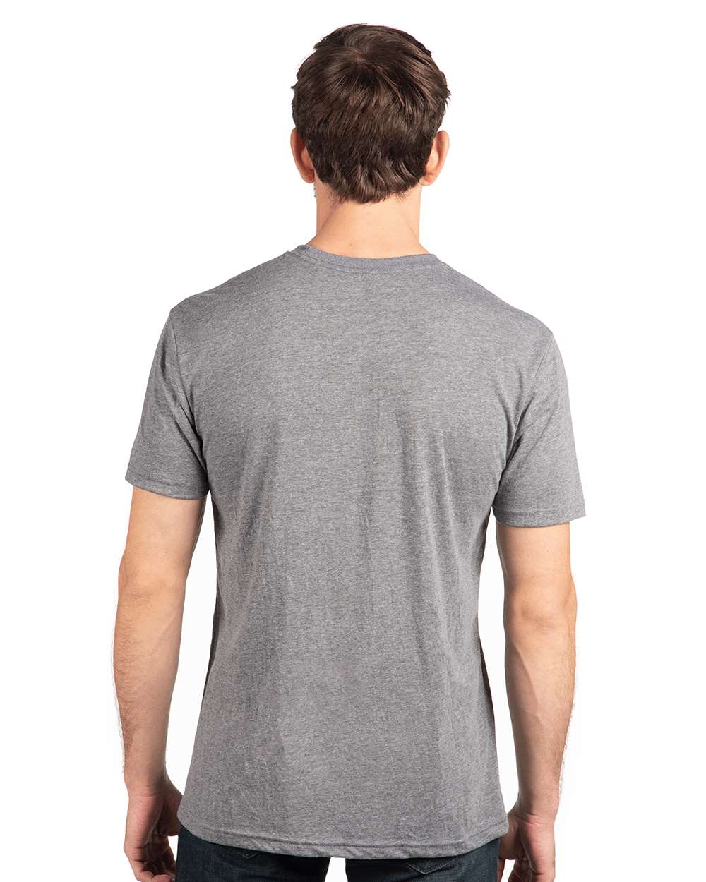 Unisex Triblend T-Shirt - OnModelBack - B84718582 - Premium Heather