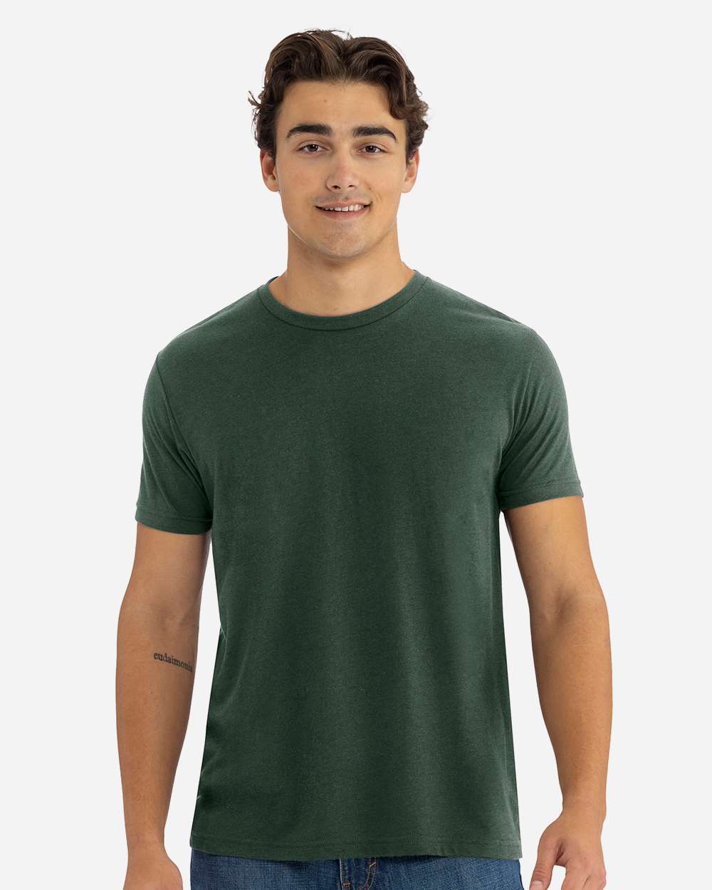 Unisex Triblend T-Shirt - OnModelFront - B84718522 - Black Forest