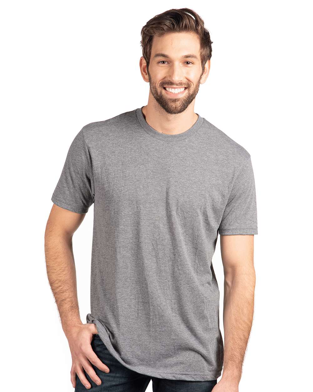 Unisex Triblend T-Shirt - OnModelFront - B84718582 - Premium Heather