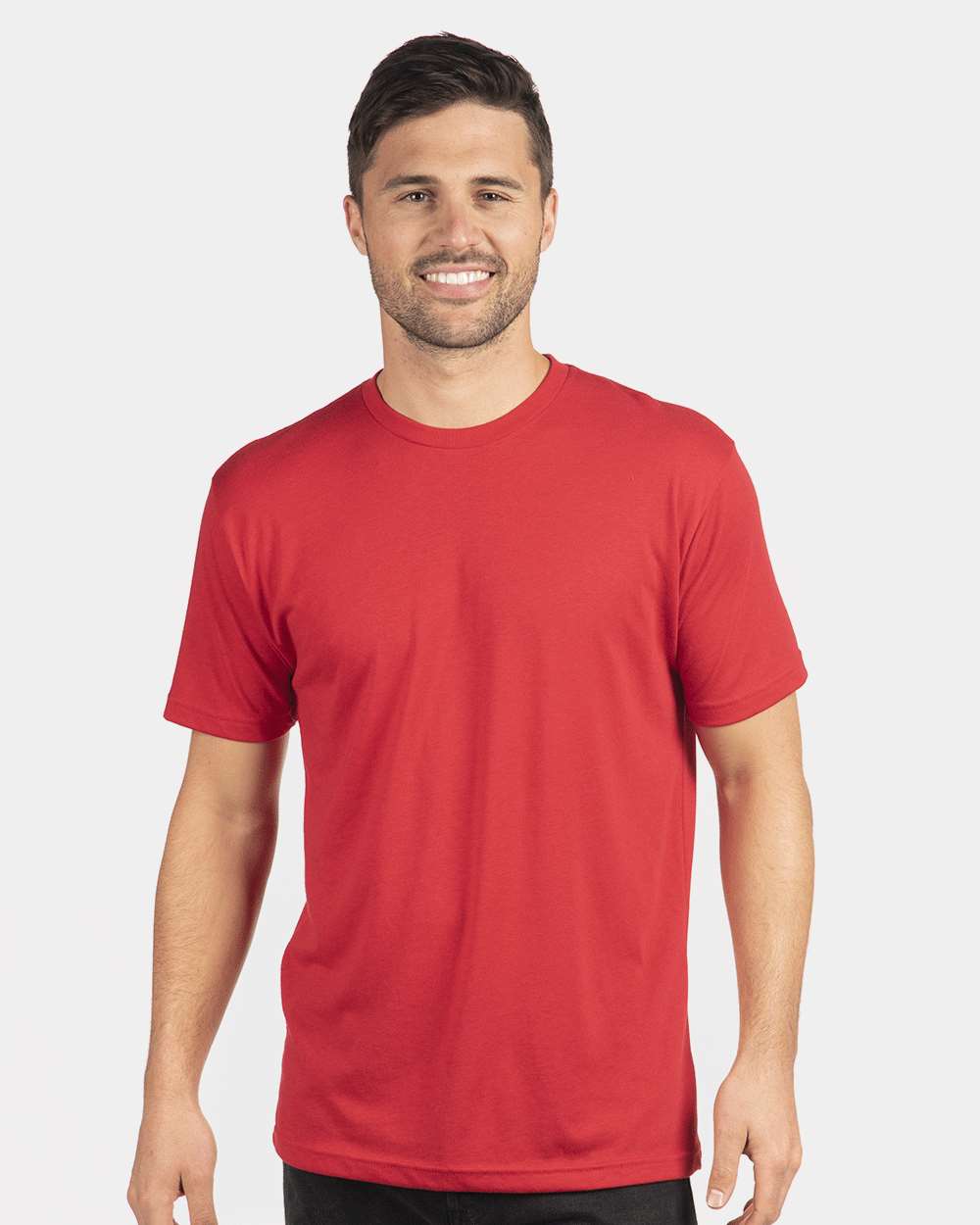 Unisex Triblend T-Shirt - OnModelFront - B84718722 - Red
