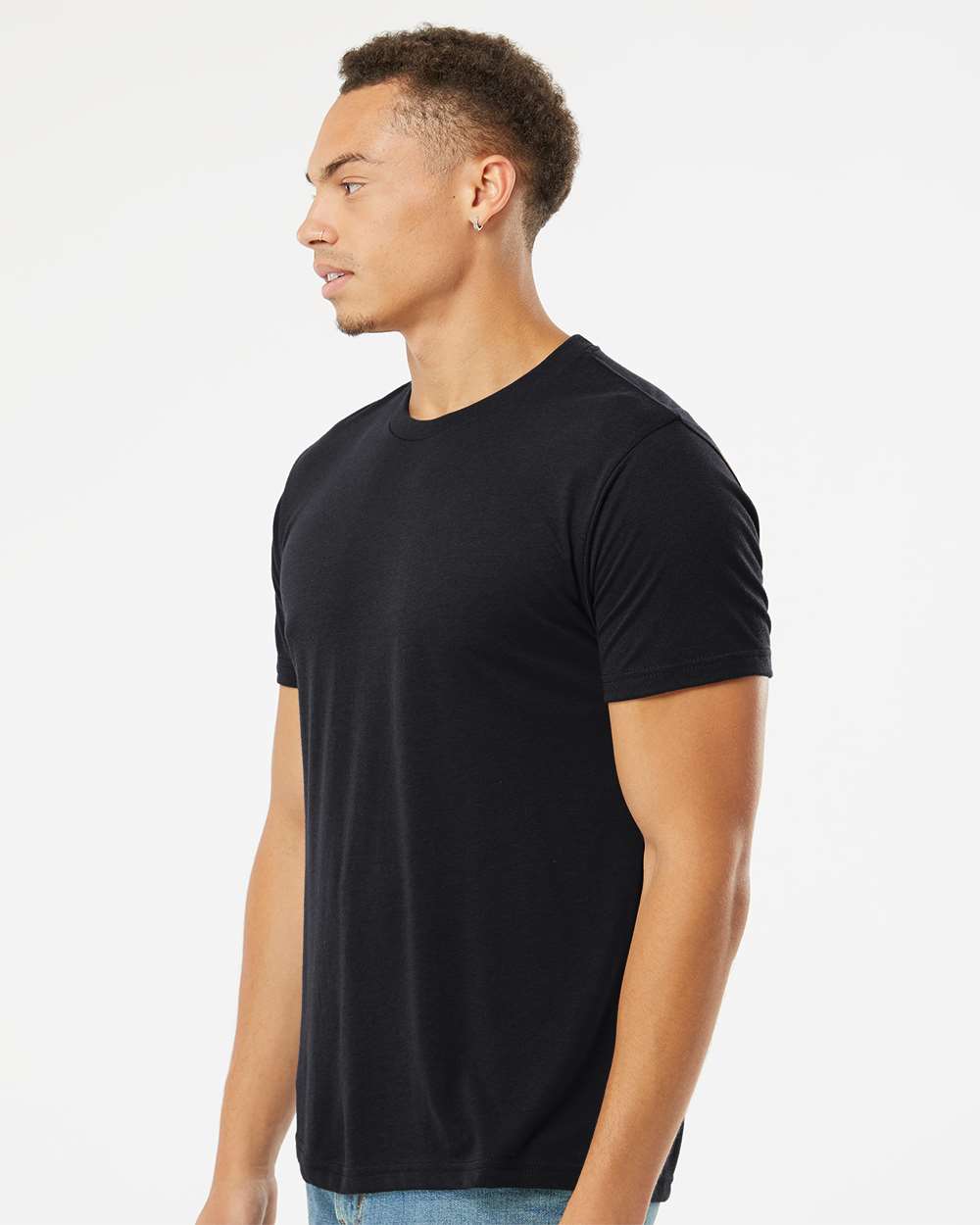Unisex Triblend T-Shirt - OnModelSide - B84718992 - Black