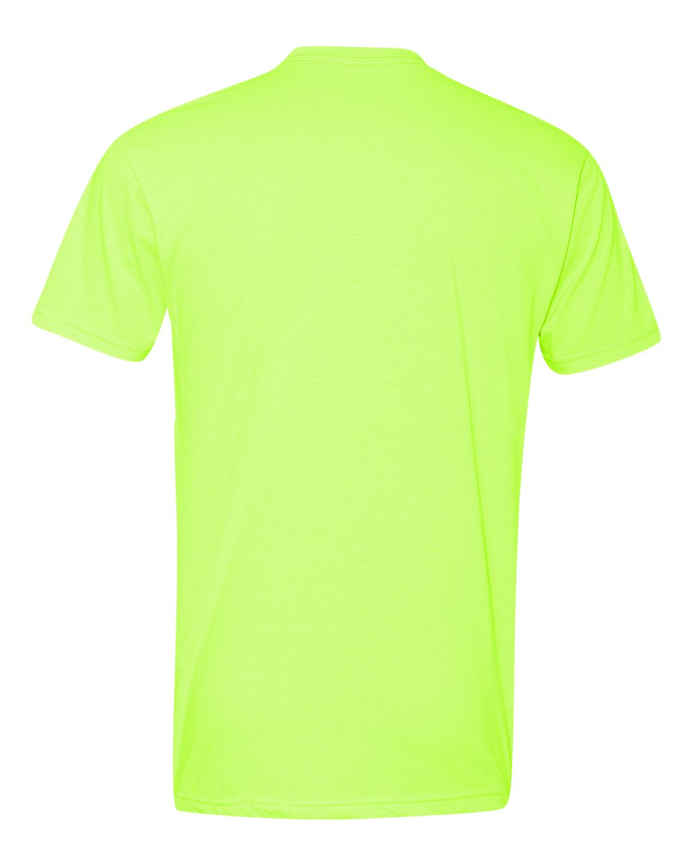 Unisex CVC T-Shirt - Back - B20618412 - Neon Yellow