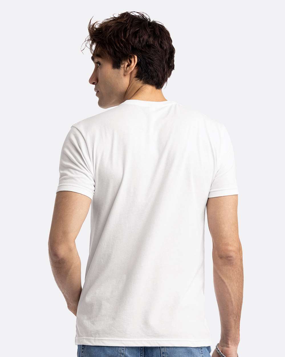 Unisex CVC T-Shirt - OnModelBack - B20618002 - White