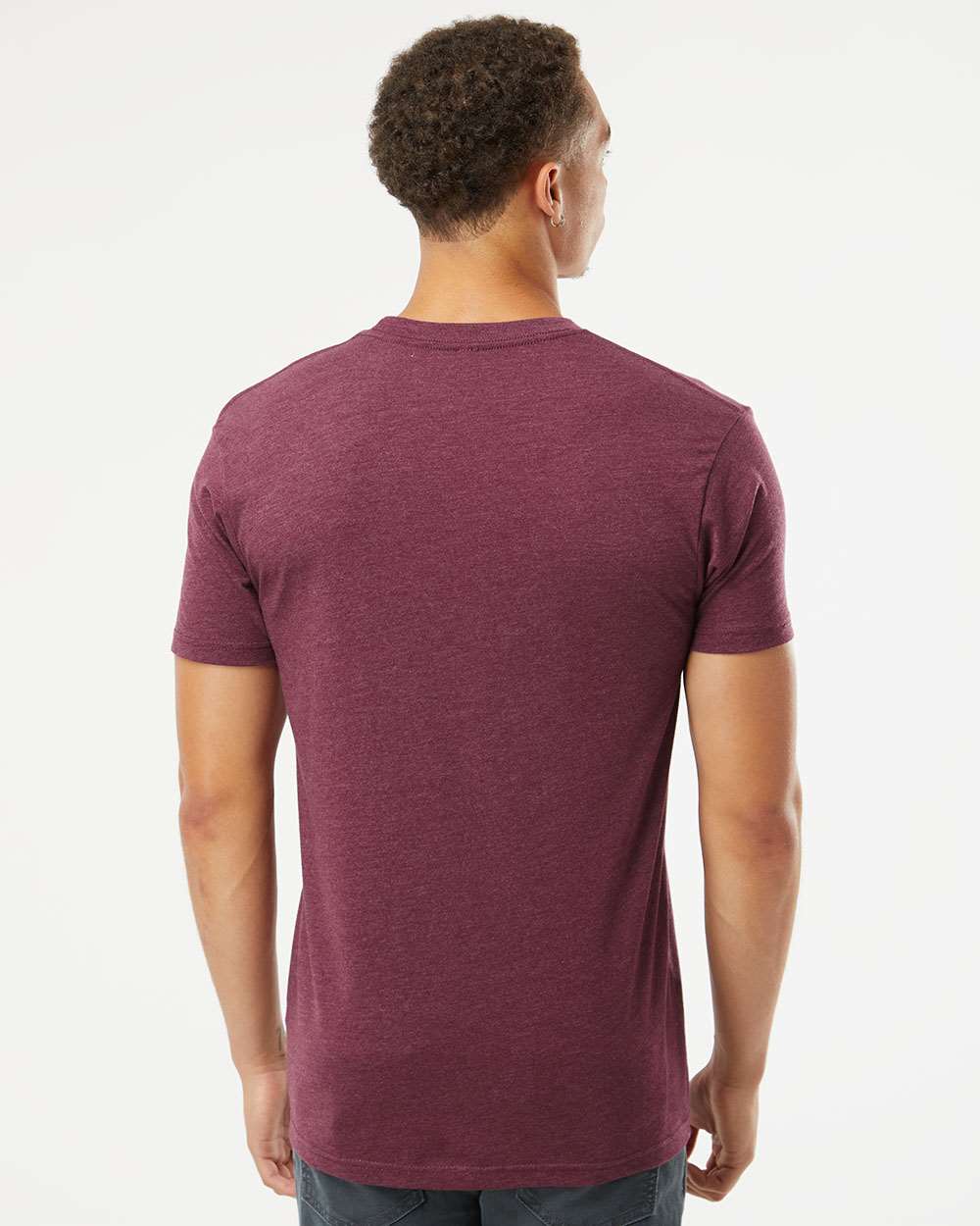 Unisex CVC T-Shirt - OnModelBack - B20618532 - Heather Maroon