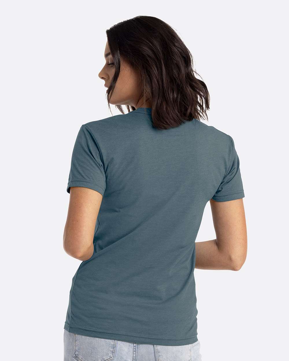 Unisex CVC T-Shirt - OnModelBack - B20618632 - Heather Slate Blue