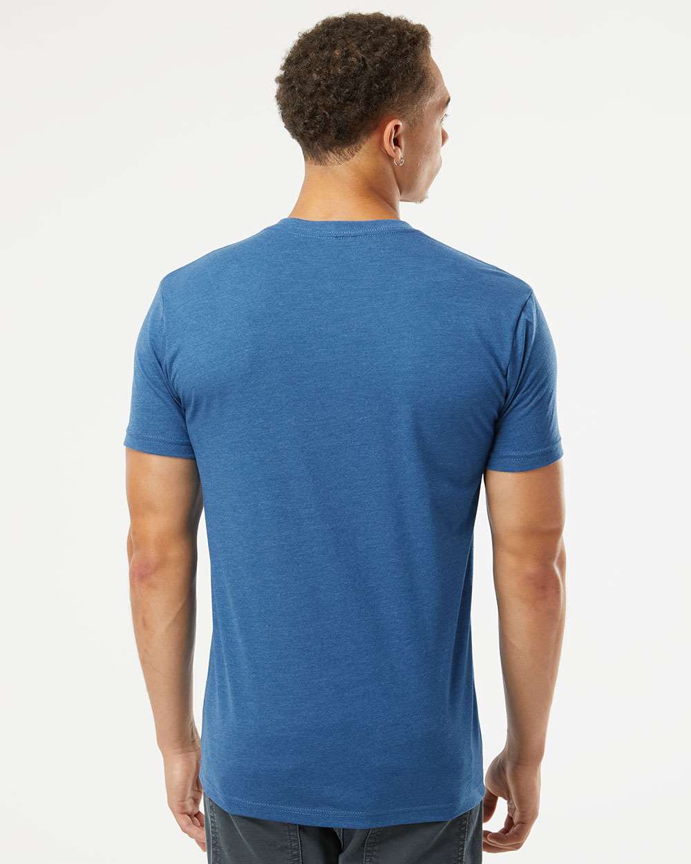 Unisex CVC T-Shirt - OnModelBack - B20618982 - Heather Cool Blue