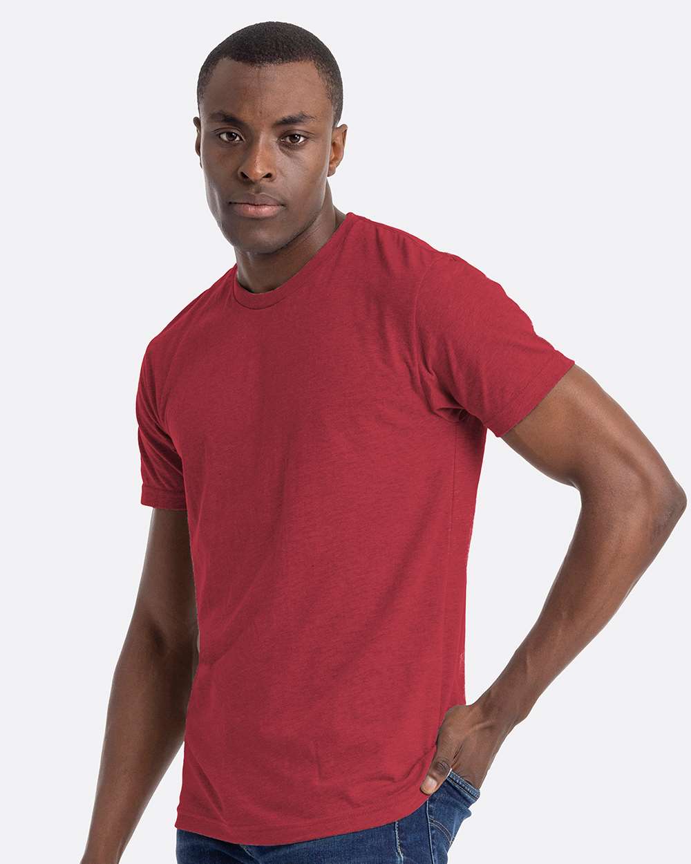 Unisex CVC T-Shirt - OnModelSide - B20618522 - Cardinal