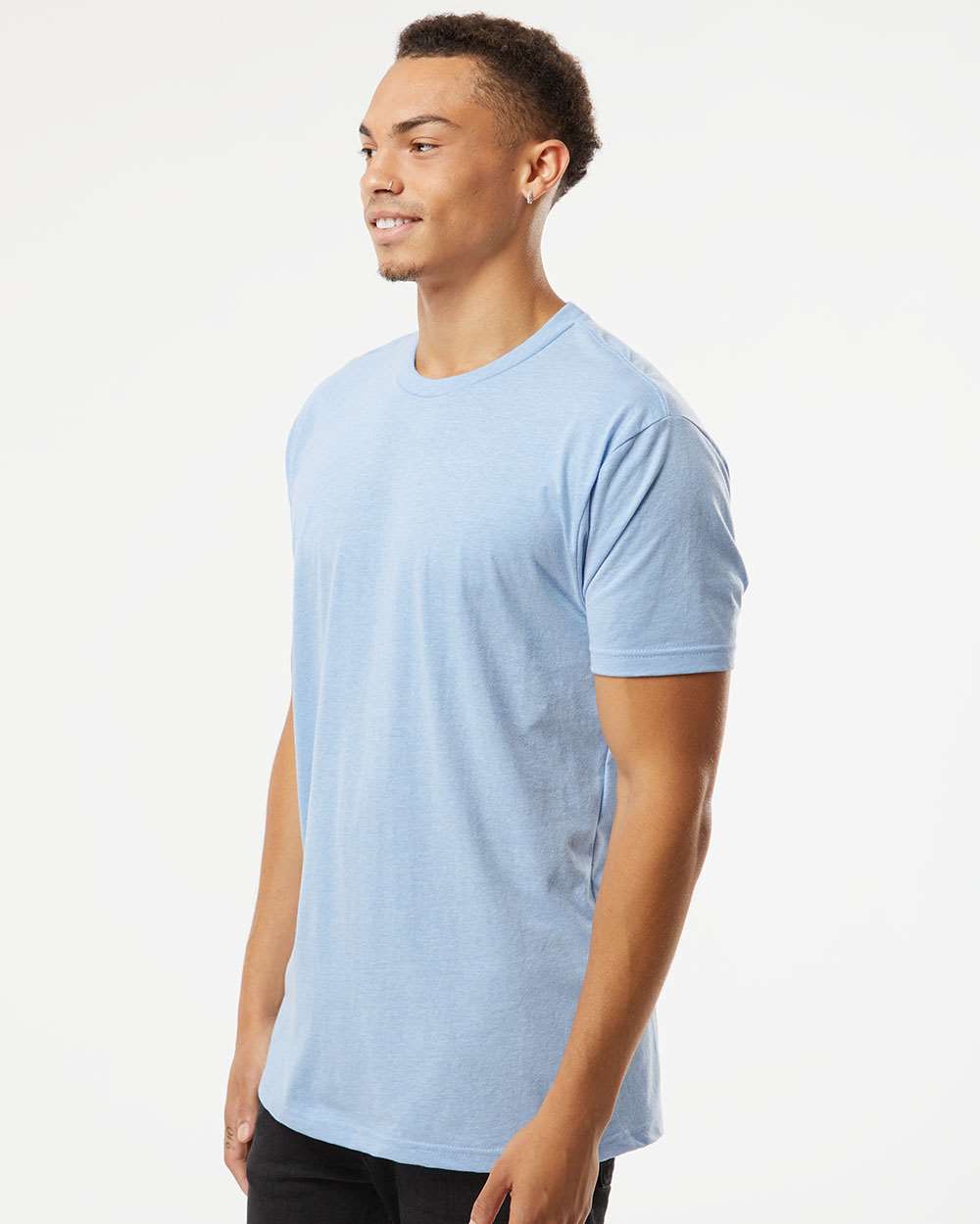 Unisex CVC T-Shirt - OnModelSide - B20618992 - Heather Columbia Blue