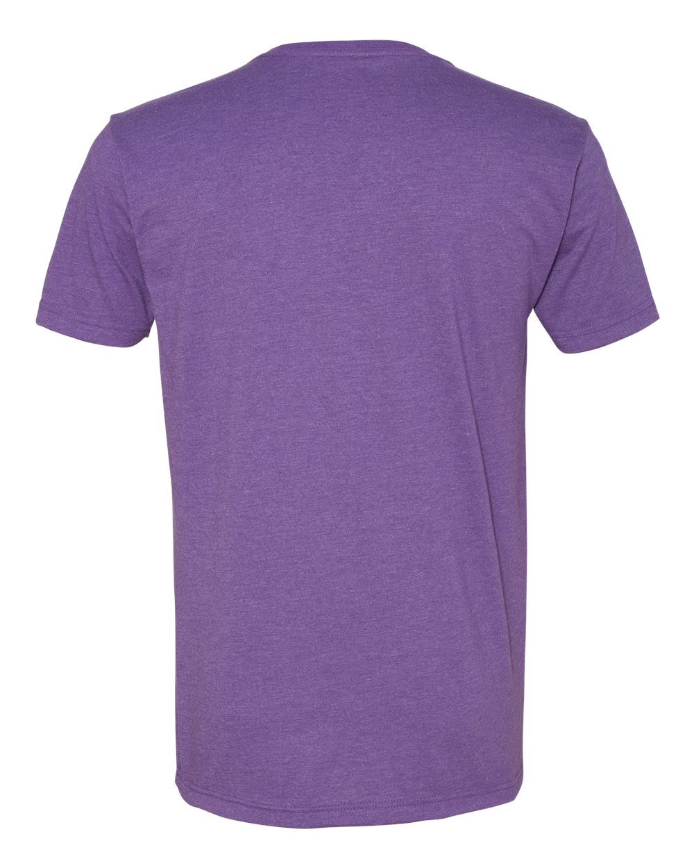 Men's CVC V-Neck T-Shirt - Back - B21918673 - Purple Rush