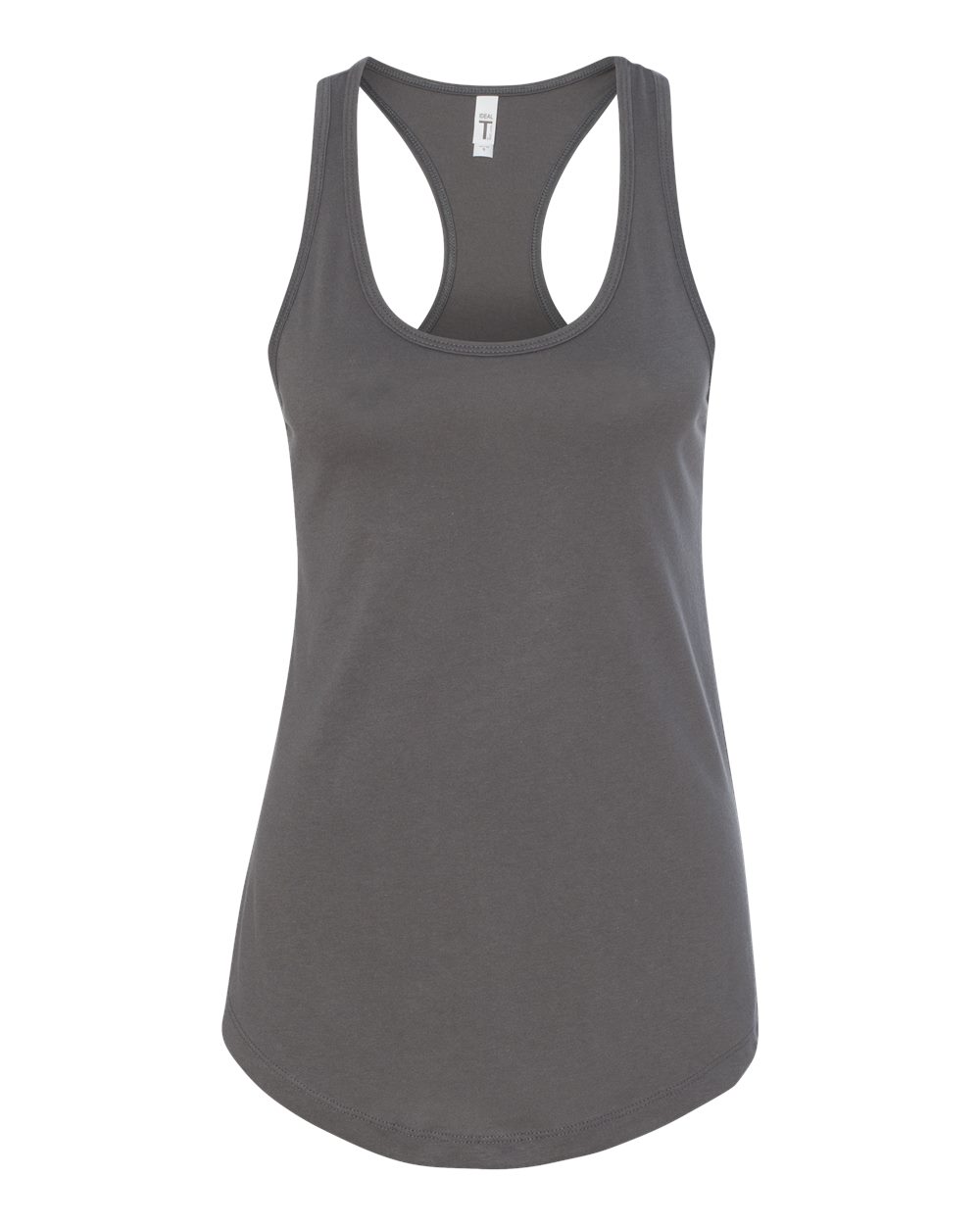 Women's Ideal Racerback Tank - Front - B56718092 - Dark Grey