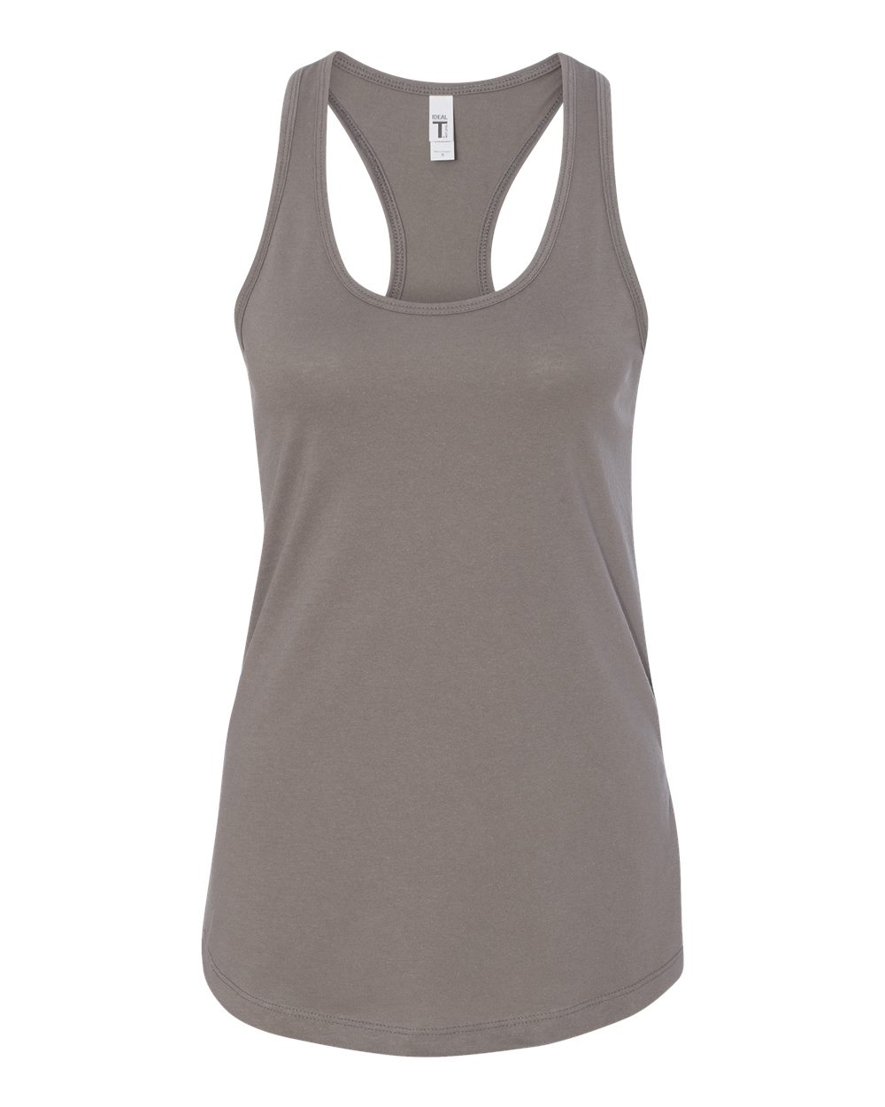 Women's Ideal Racerback Tank - Front - B56718102 - Warm Grey