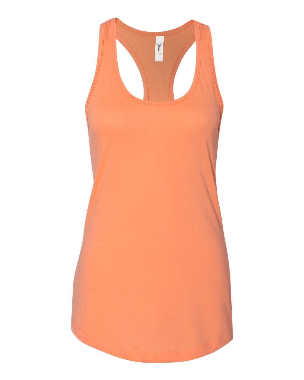 Women's Ideal Racerback Tank - Front - B56718182 - Light Orange