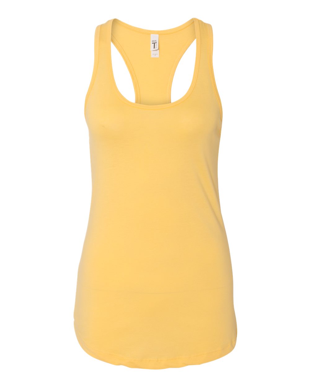 Women's Ideal Racerback Tank - Front - B56718402 - Banana Cream