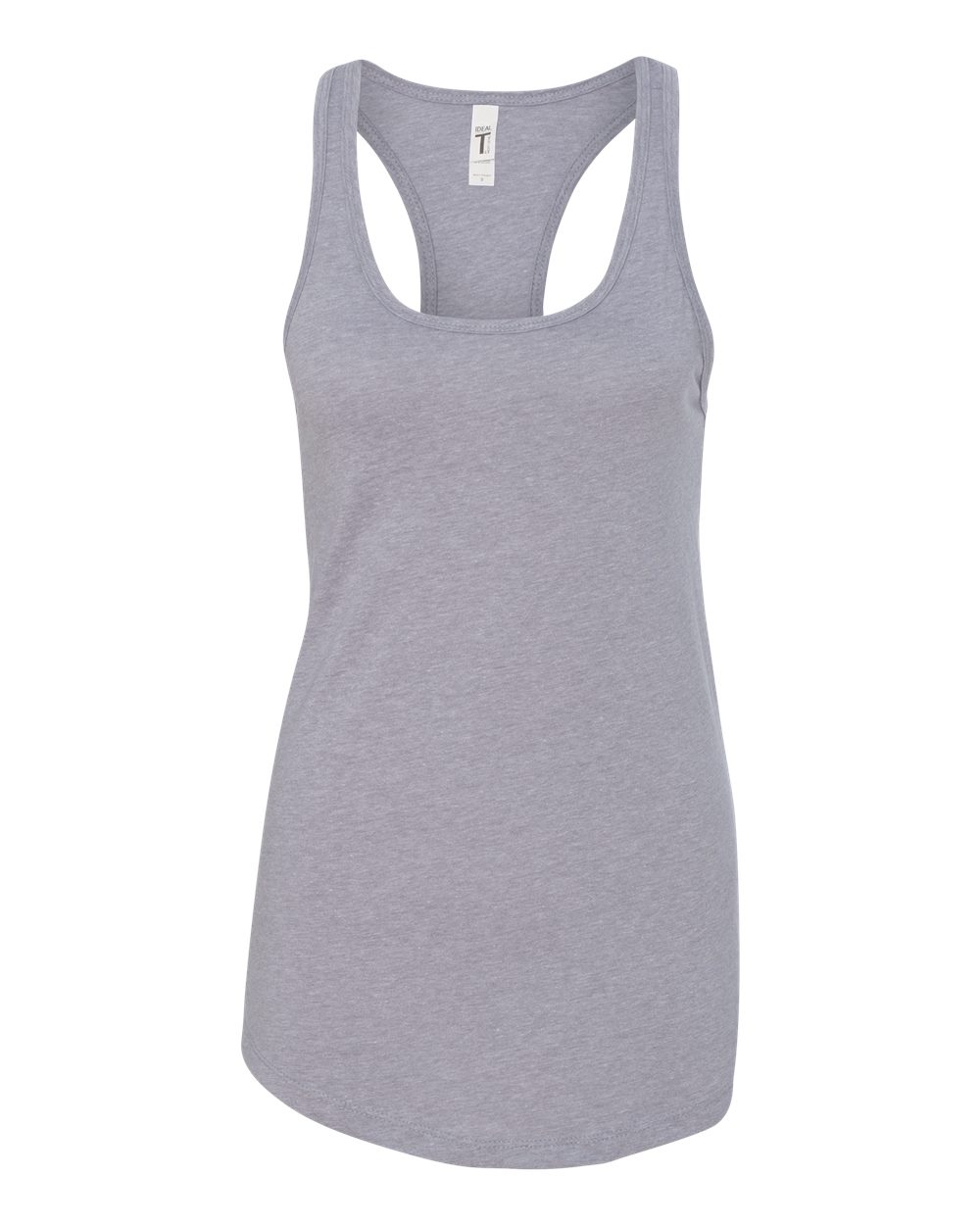 Women's Ideal Racerback Tank - Front - B56718582 - Heather Grey