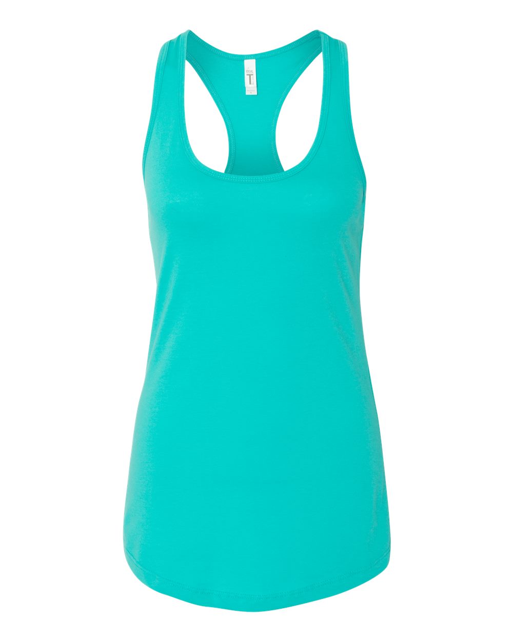 Women's Ideal Racerback Tank - Front - B56718972 - Tahiti Blue