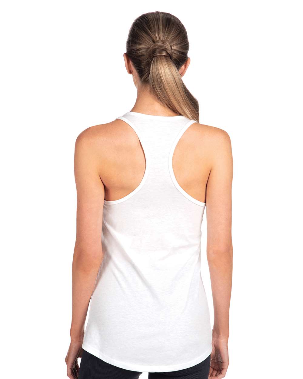 Women's Ideal Racerback Tank - OnModelBack - B56718002 - White