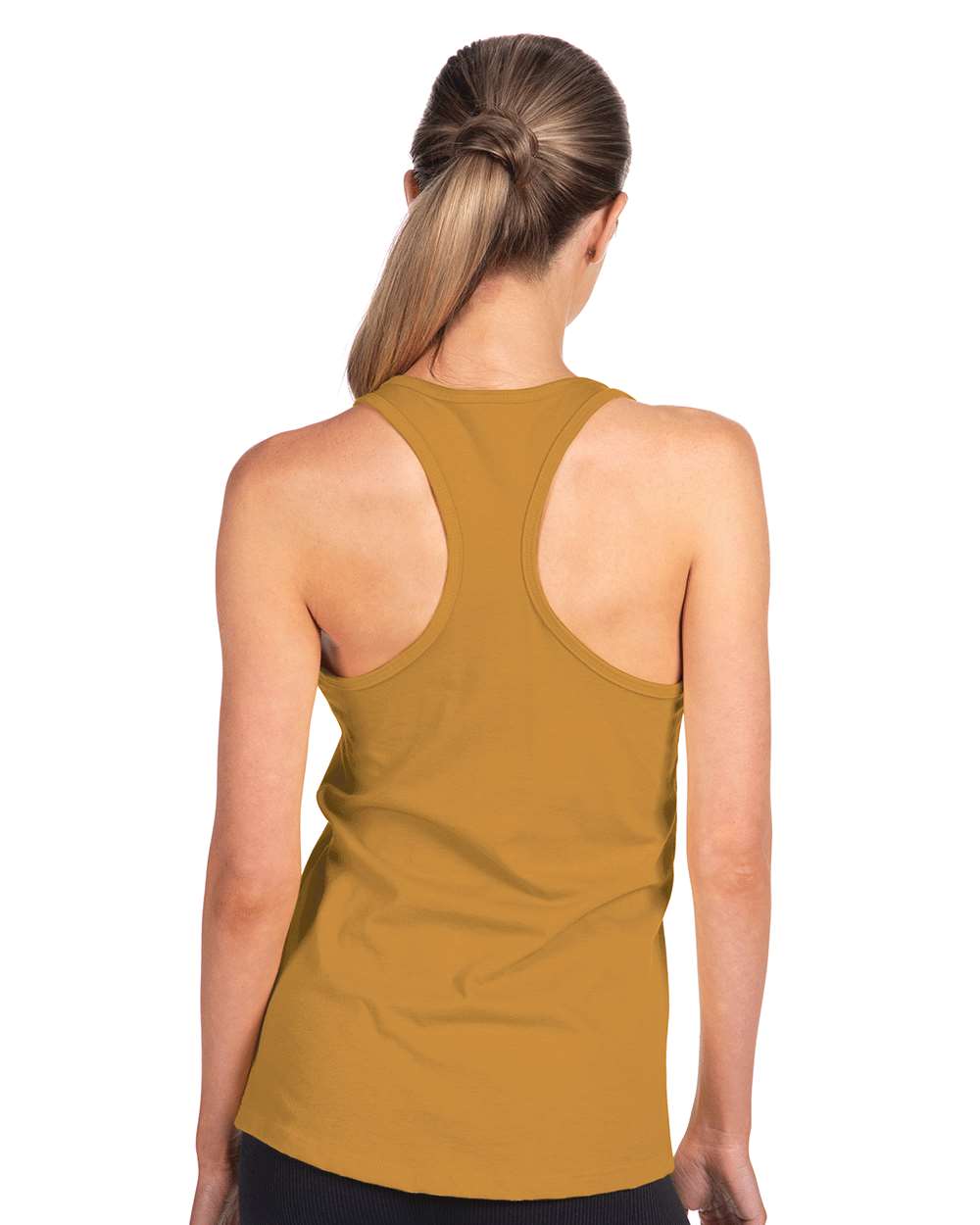 Women's Ideal Racerback Tank - OnModelBack - B56718122 - Antique Gold
