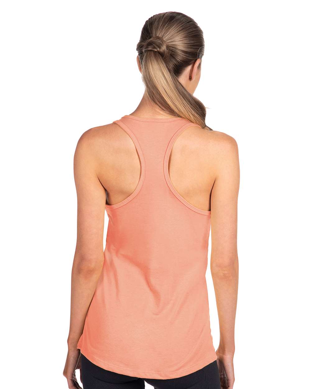 Women's Ideal Racerback Tank - OnModelBack - B56718182 - Light Orange