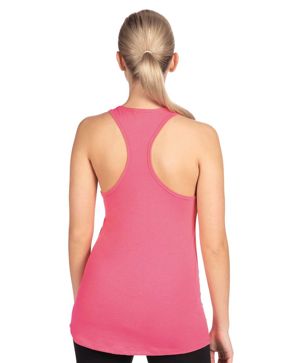 Women's Ideal Racerback Tank - OnModelBack - B56718312 - Hot Pink