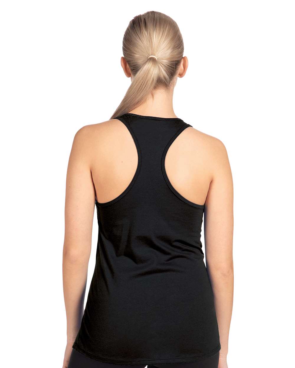 Women's Ideal Racerback Tank - OnModelBack - B56718502 - Black