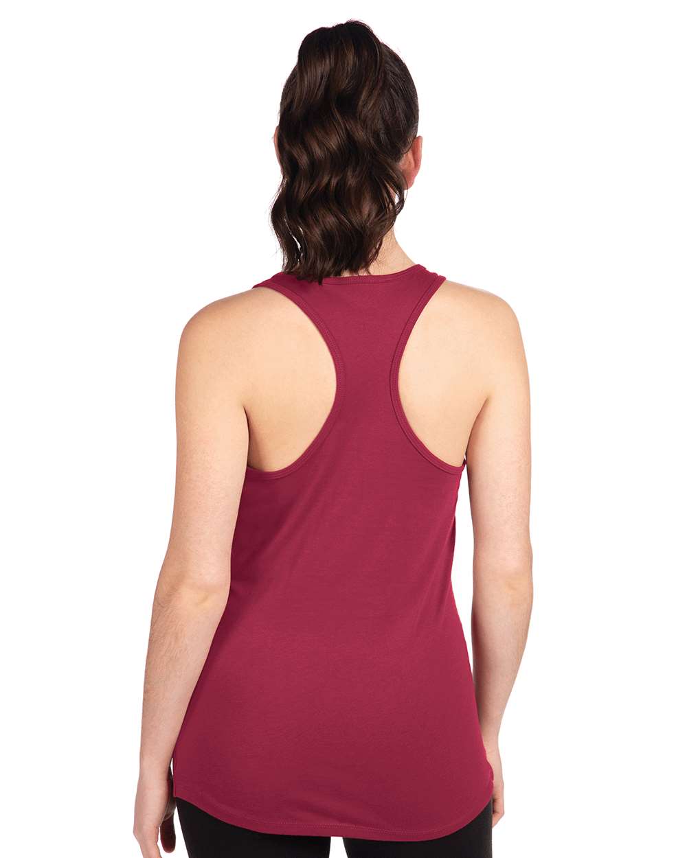 Women's Ideal Racerback Tank - OnModelBack - B56718522 - Cardinal