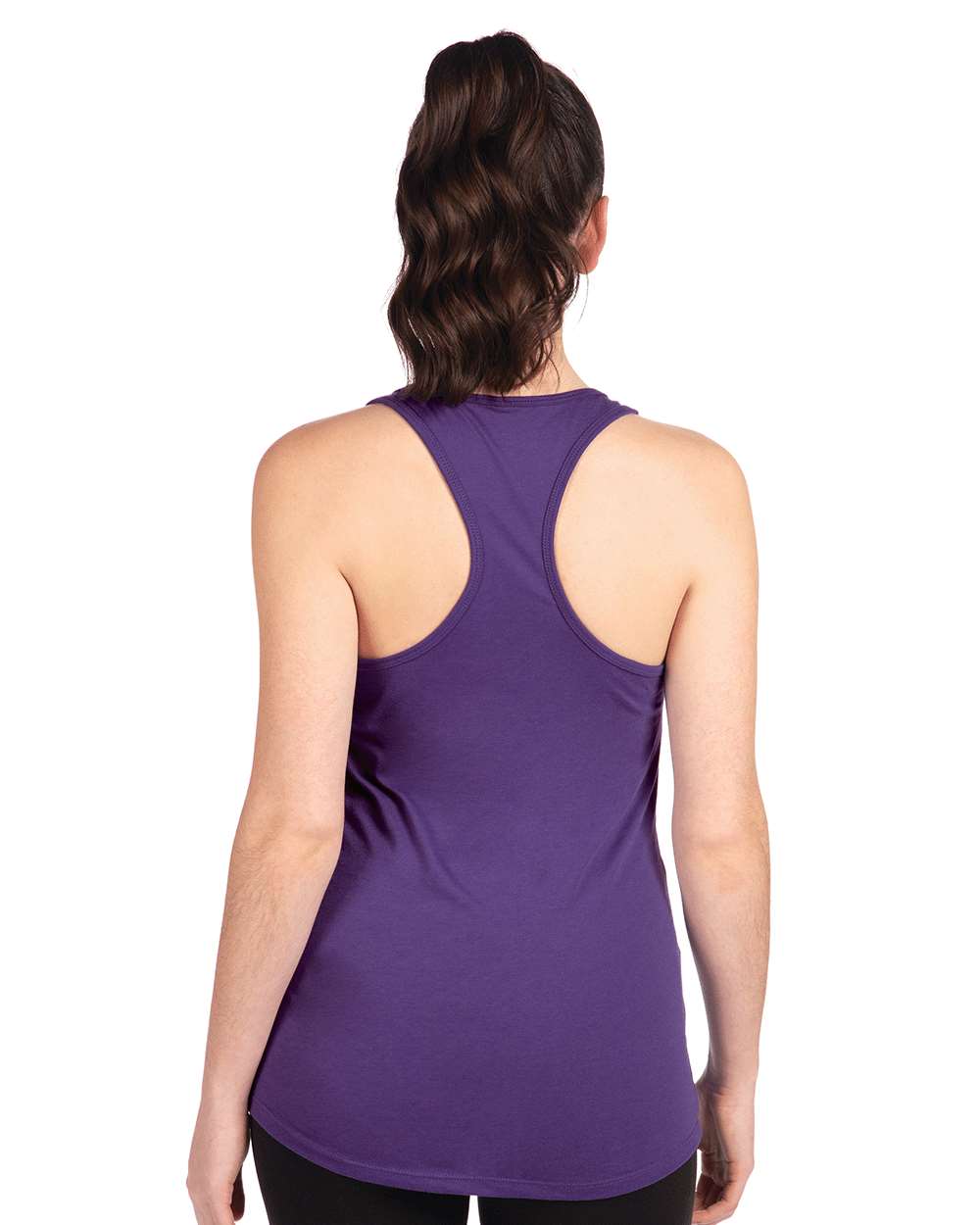 Women's Ideal Racerback Tank - OnModelBack - B56718672 - Purple Rush