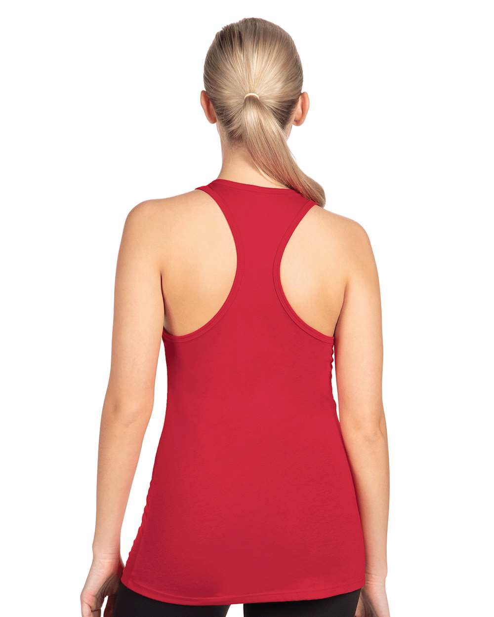 Women's Ideal Racerback Tank - OnModelBack - B56718702 - Red