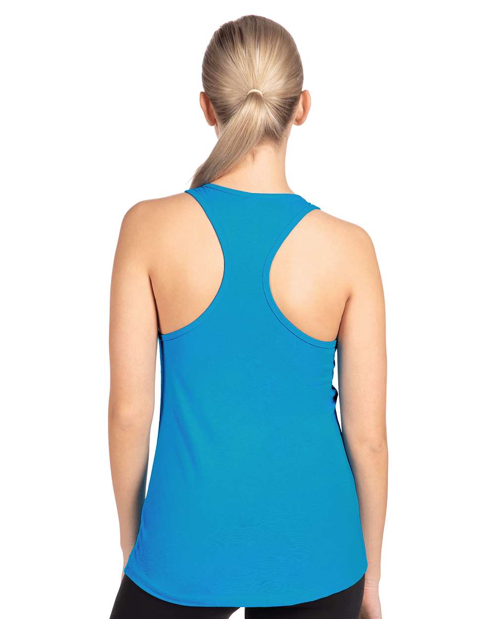 Women's Ideal Racerback Tank - OnModelBack - B56718762 - Turquoise