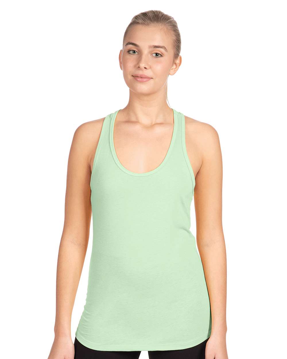 Women's Ideal Racerback Tank - OnModelFront - B56718112 - Mint