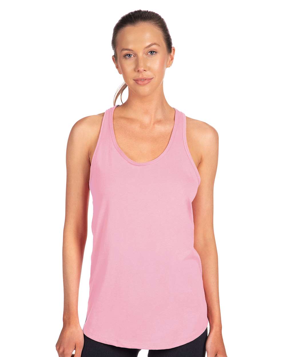 Women's Ideal Racerback Tank - OnModelFront - B56718212 - Lilac