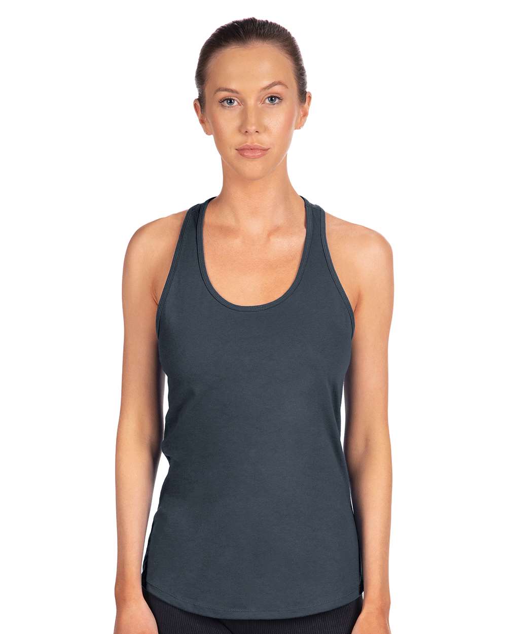 Women's Ideal Racerback Tank - OnModelFront - B56718682 - Indigo