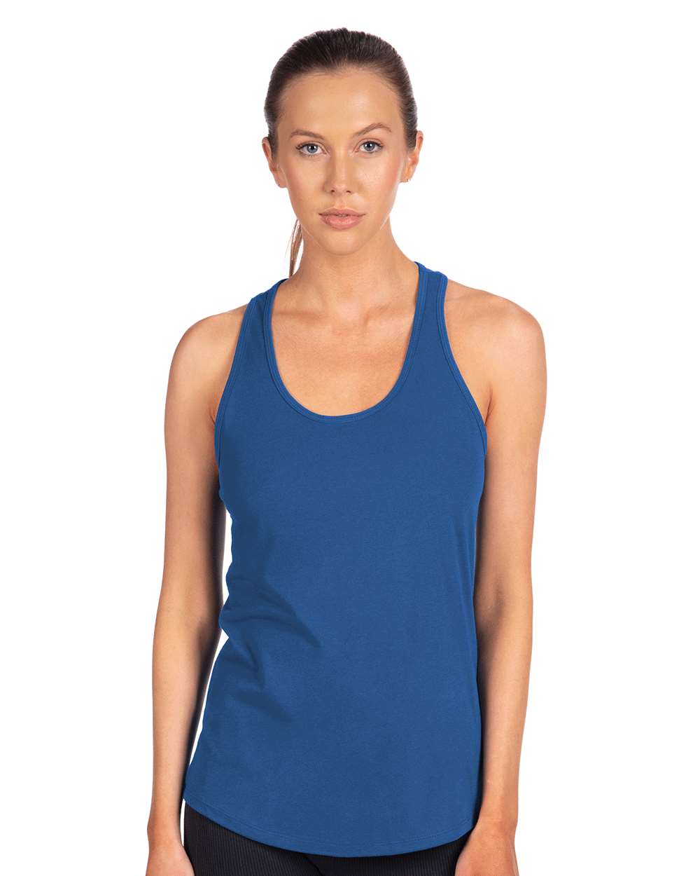 Women's Ideal Racerback Tank - OnModelFront - B56718752 - Royal