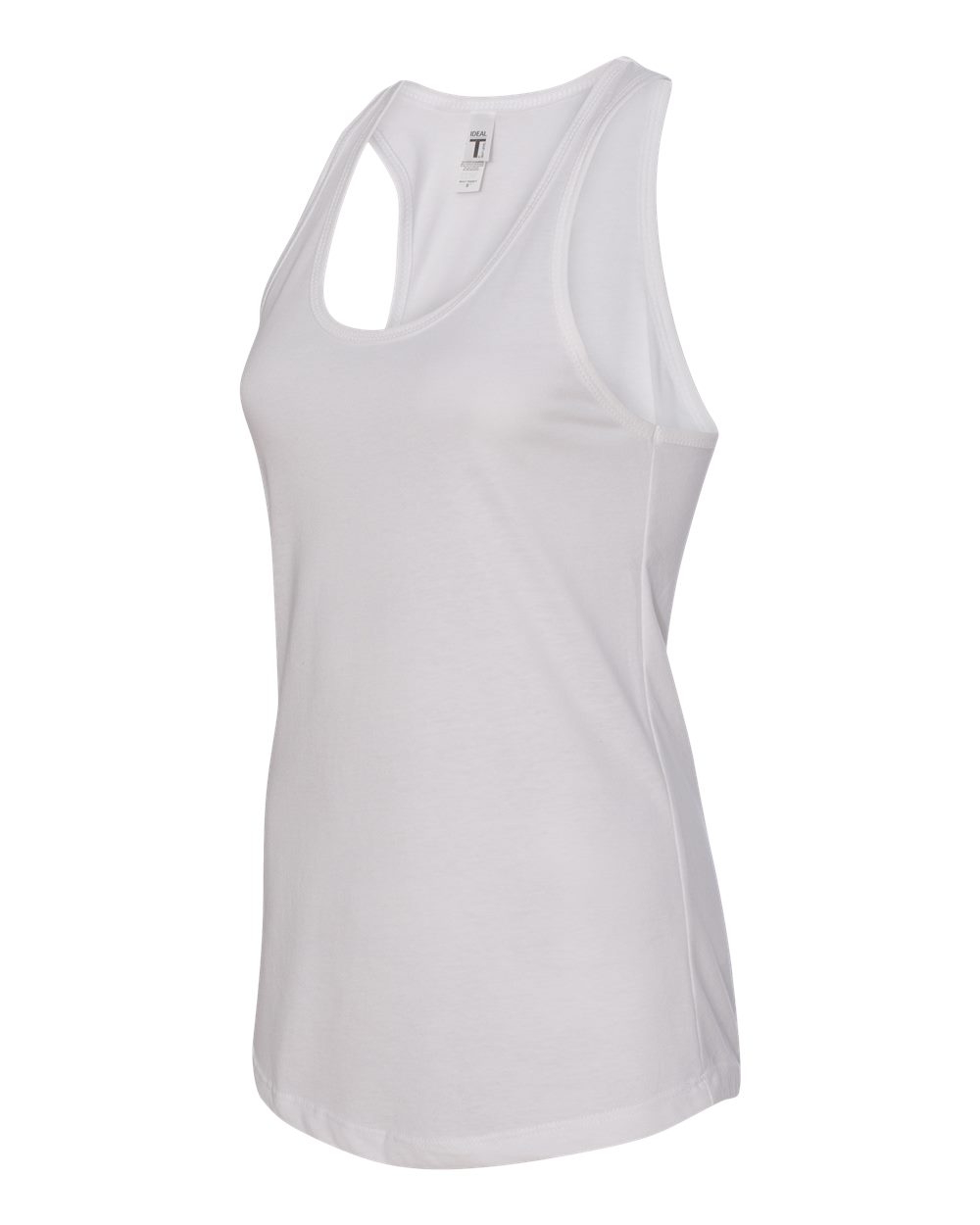 Women's Ideal Racerback Tank - Side - B56718002 - White