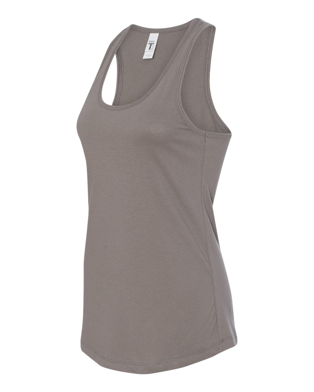 Women's Ideal Racerback Tank - Side - B56718102 - Warm Grey
