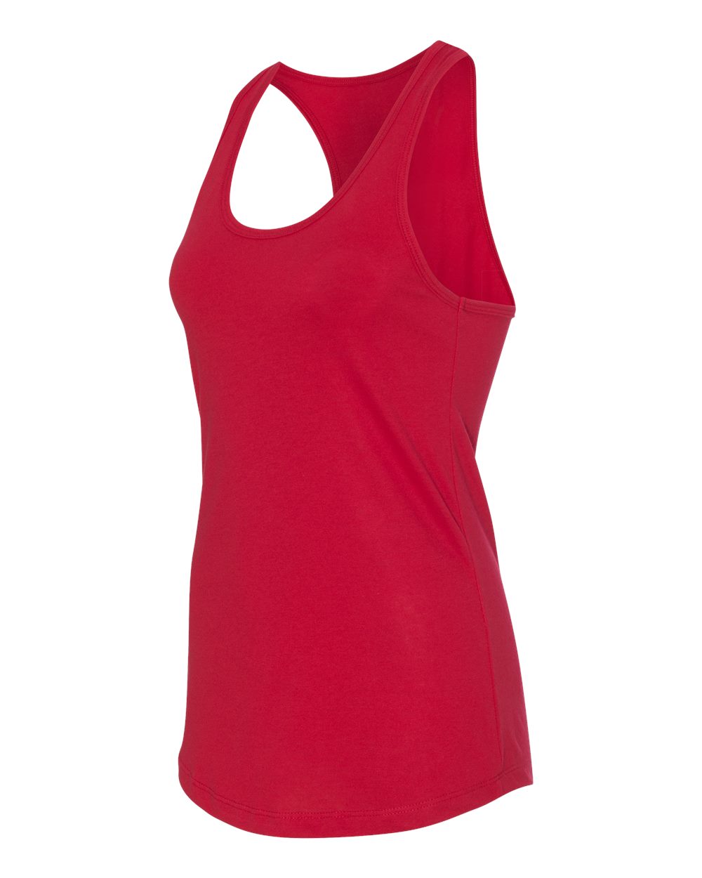 Women's Ideal Racerback Tank - Side - B56718702 - Red