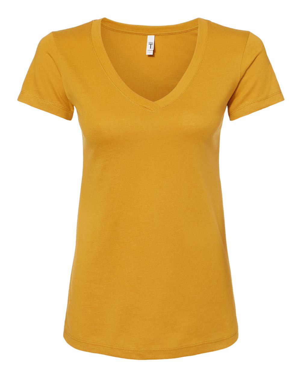 Women's Ideal V-Neck T-Shirt - Front - B57218122 - Antique Gold