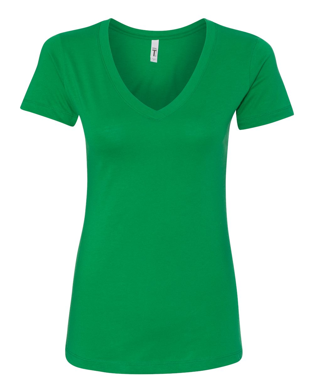 Women's Ideal V-Neck T-Shirt - Front - B57218602 - Kelly Green