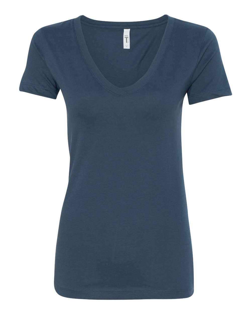 Women's Ideal V-Neck T-Shirt - Front - B57218682 - Indigo