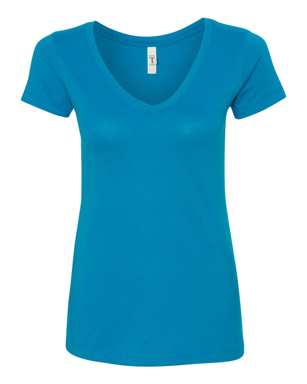 Women's Ideal V-Neck T-Shirt - Front - B57218762 - Turquoise
