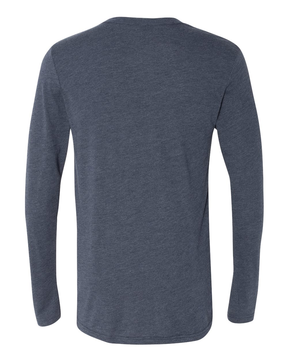 Men's Triblend Long Sleeve T-Shirt - Back - B26818652 - Vintage Navy