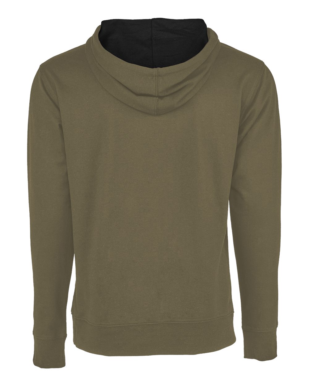 Unisex Laguna Hoodie Sweatshirt - Back - B27318542 - Military Green/ Black