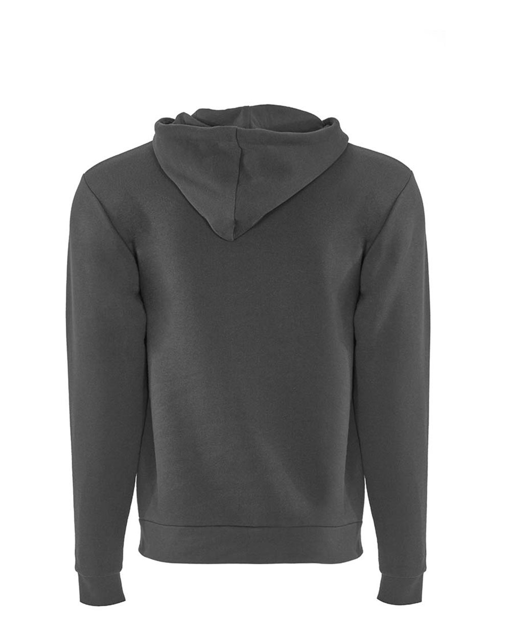 Unisex Santa Barbara Full-Zip Hoodie Sweatshirt - Back - B21218092 - Heavy Metal