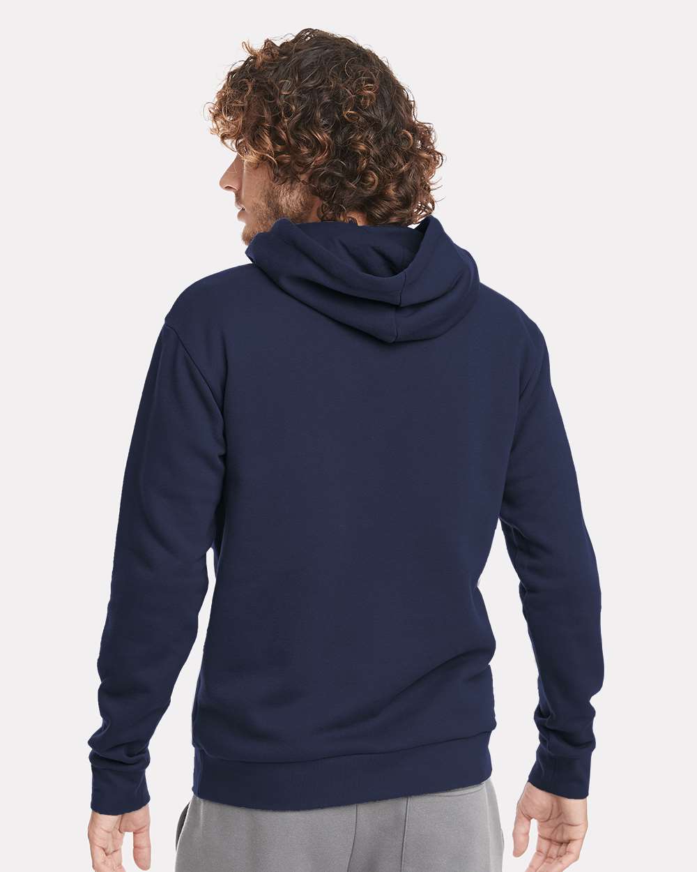 Unisex Santa Barbara Hoodie Sweatshirt - OnModelBack - B21118652 - Midnight Navy