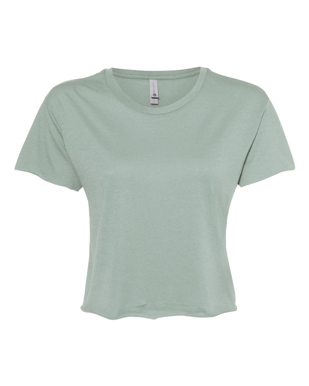 Women's Festival Crop Top - Front - B01018192 - Stonewash Green